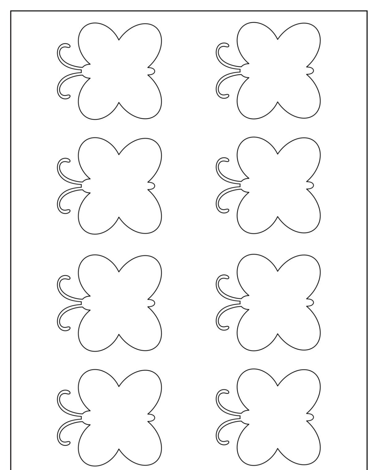 Molde de Borboletas para Imprimir: Atividades Criativas para Crianças