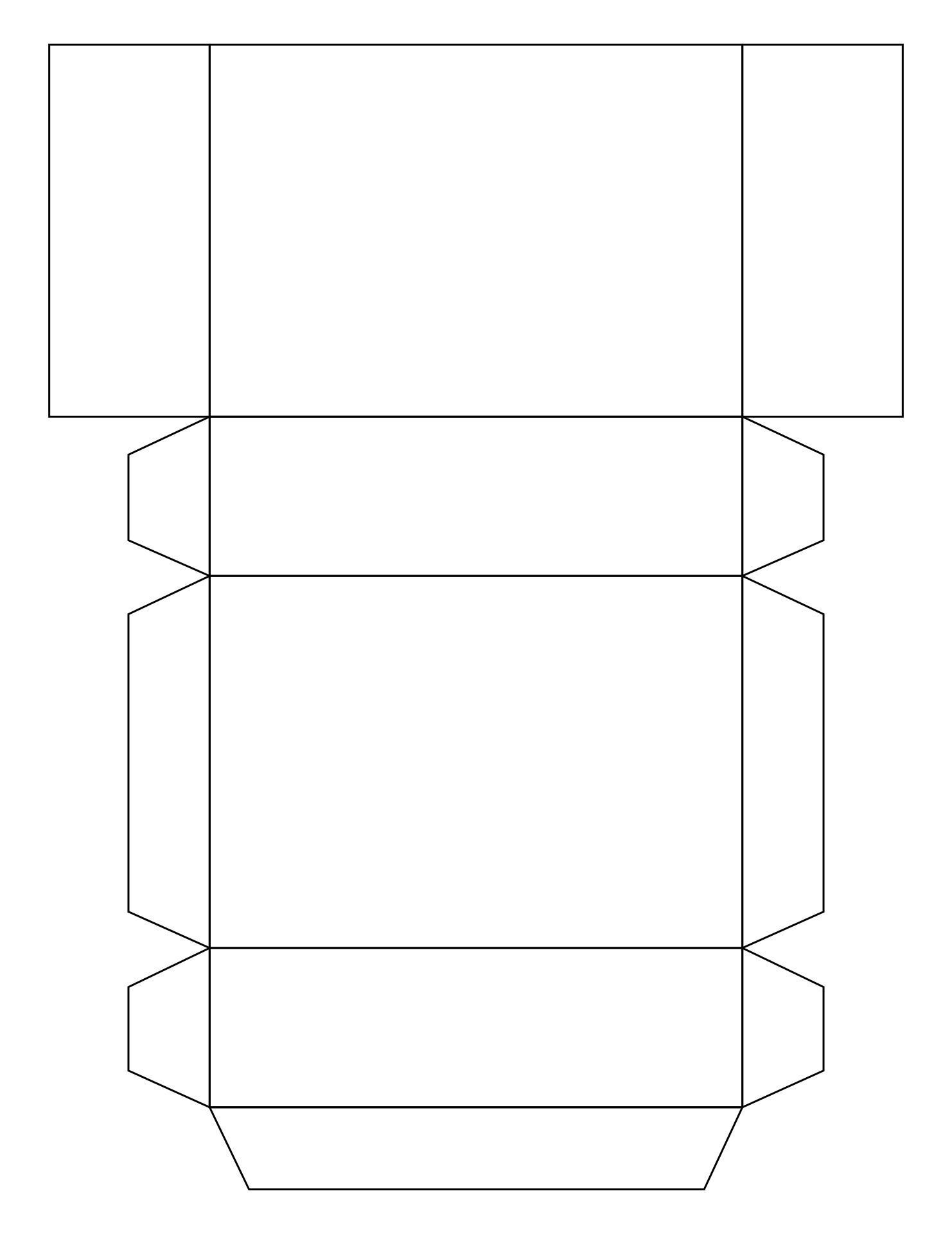 Molde de Caixa para Imprimir A4 Personalizada e Prática