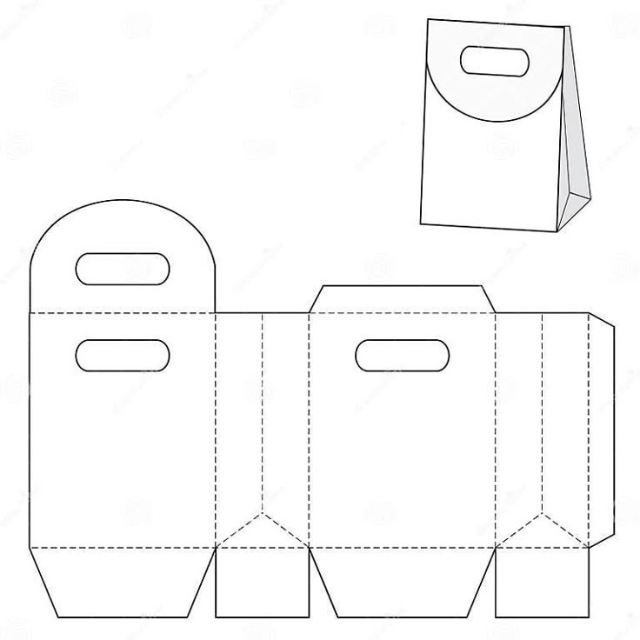 Molde de Caixa para Imprimir com Alças Personalizadas