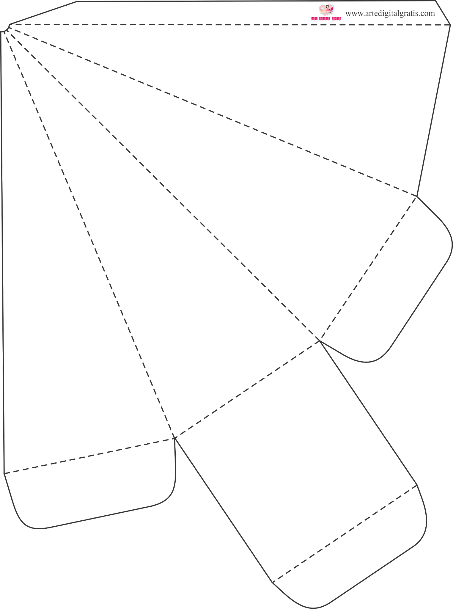 Molde de Caixa para imprimir: Criatividade em Papel