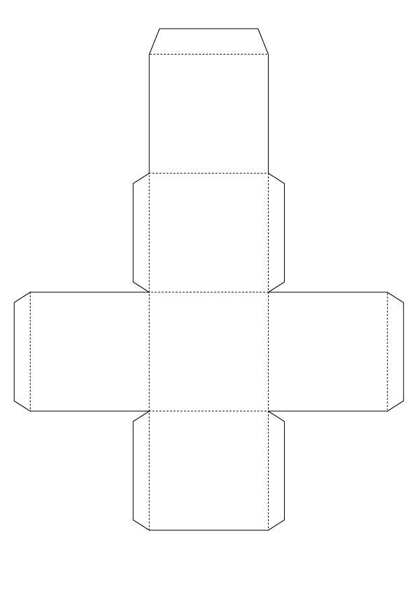 Molde de Caixa para imprimir personalizadas em A4