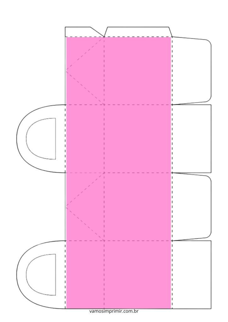 Molde de Caixa Personalizada para Imprimir e Montar