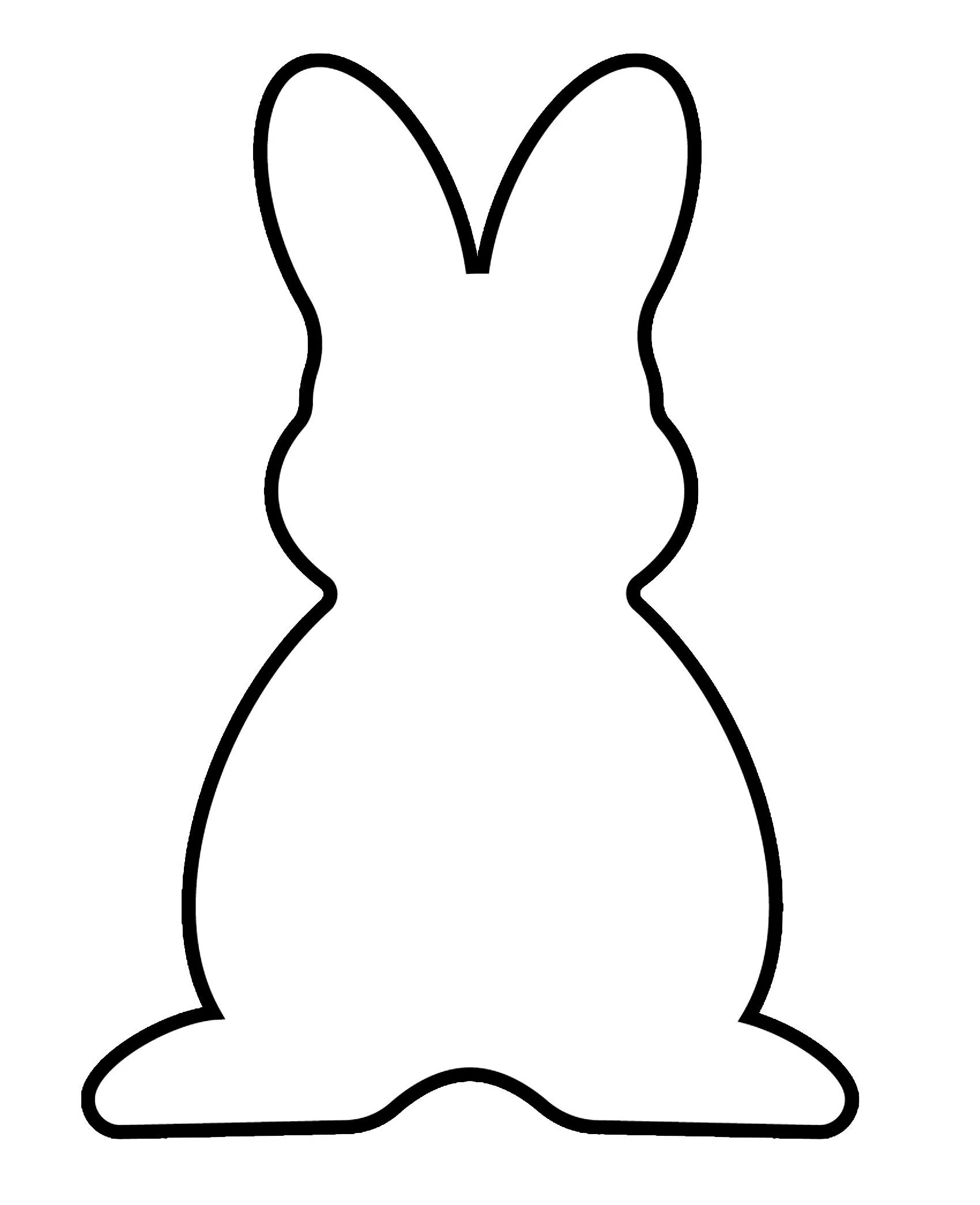 Molde de Coelho para Imprimir - Arte Criativa e Divertida