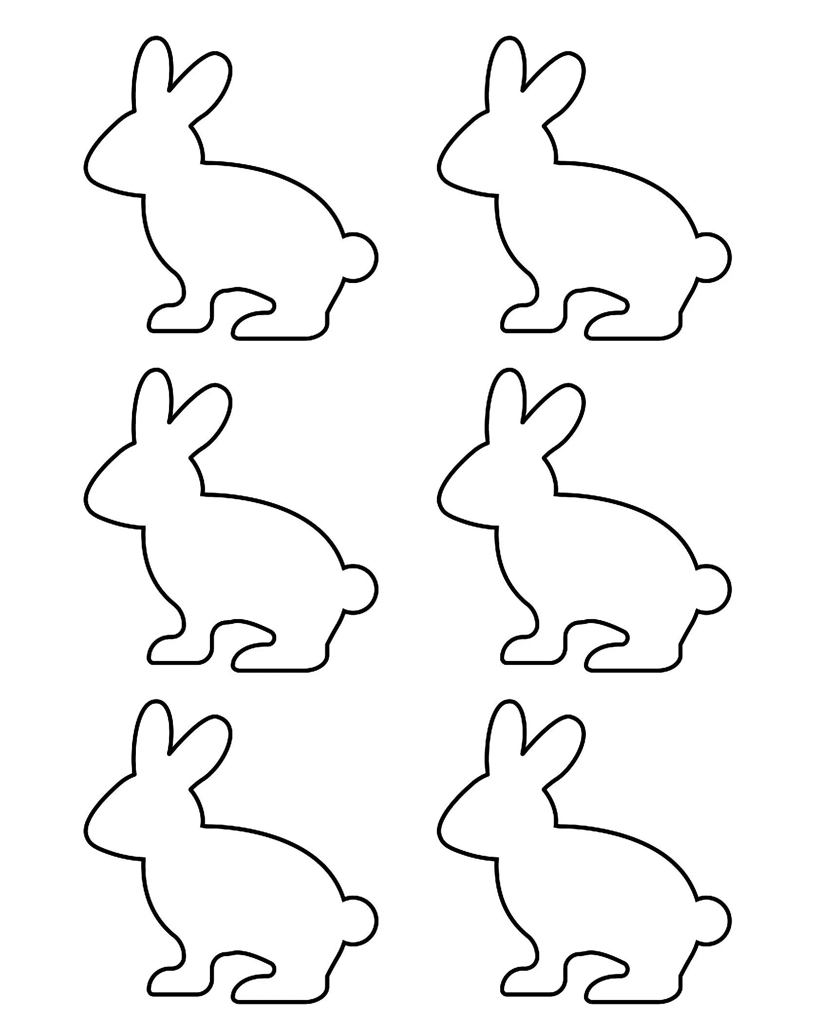Molde de Coelho para Imprimir e Artesanato Criativo