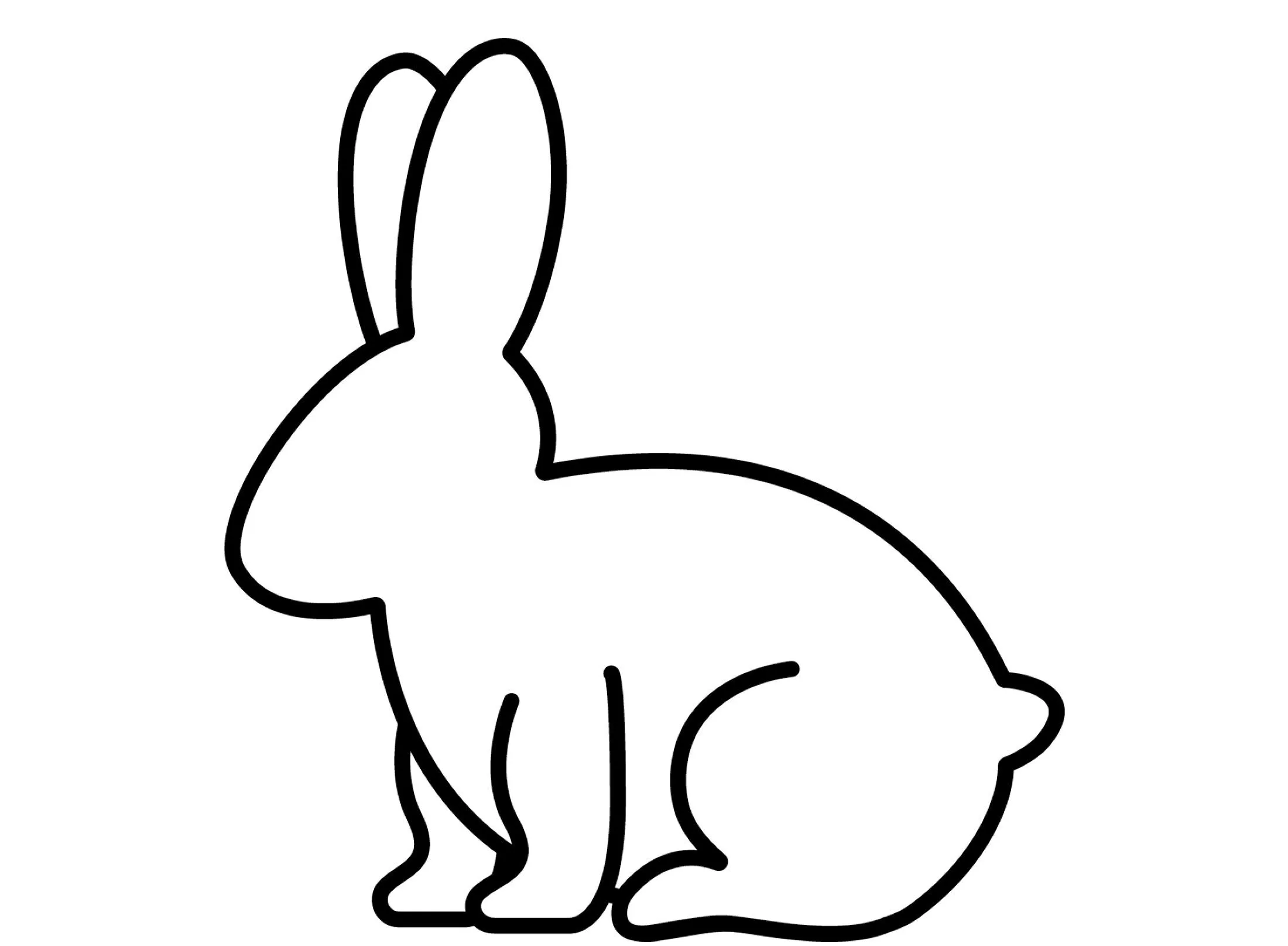 Molde de Coelho para Imprimir e Criar em Casa