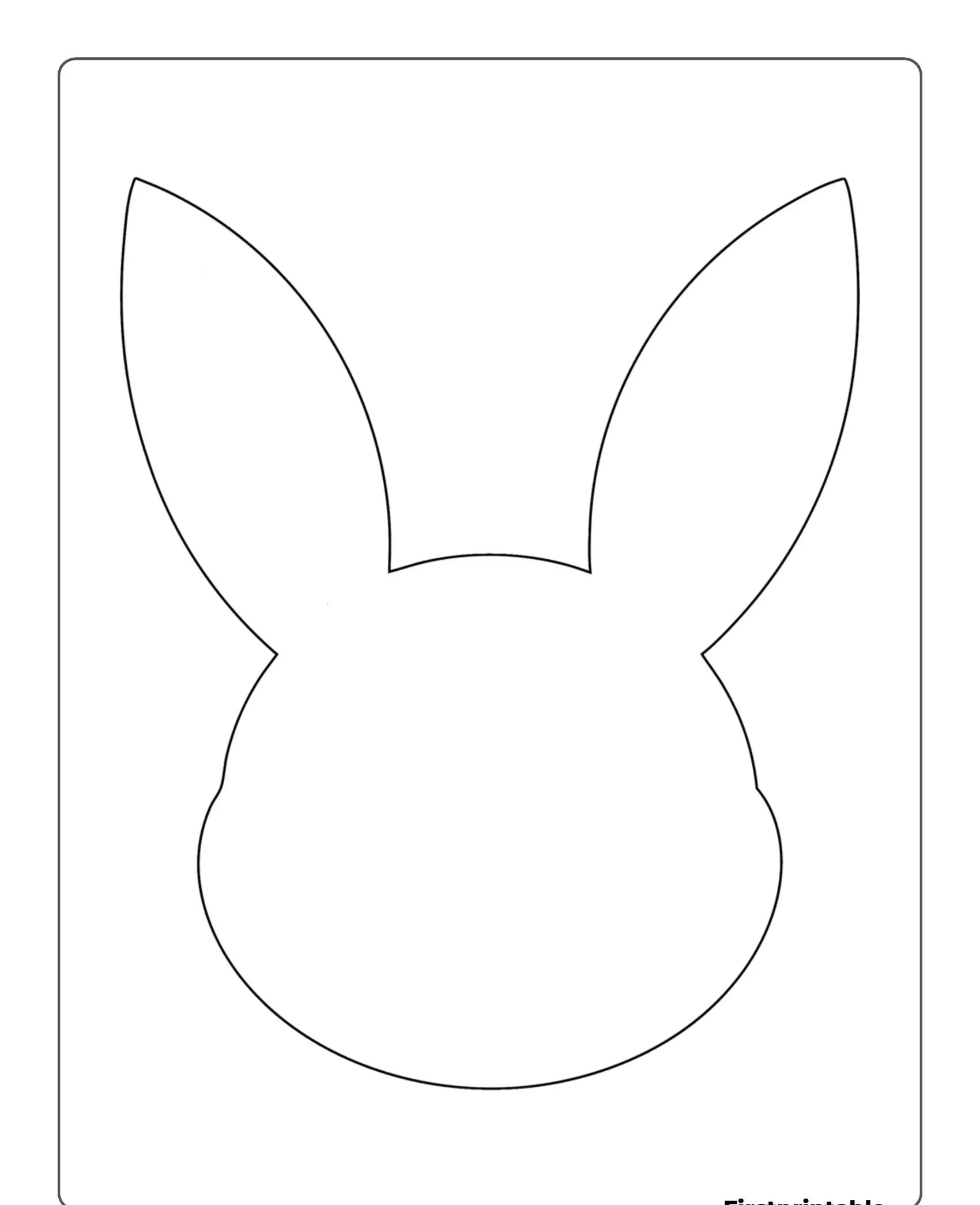 Molde de Coelho para Imprimir e Recortar