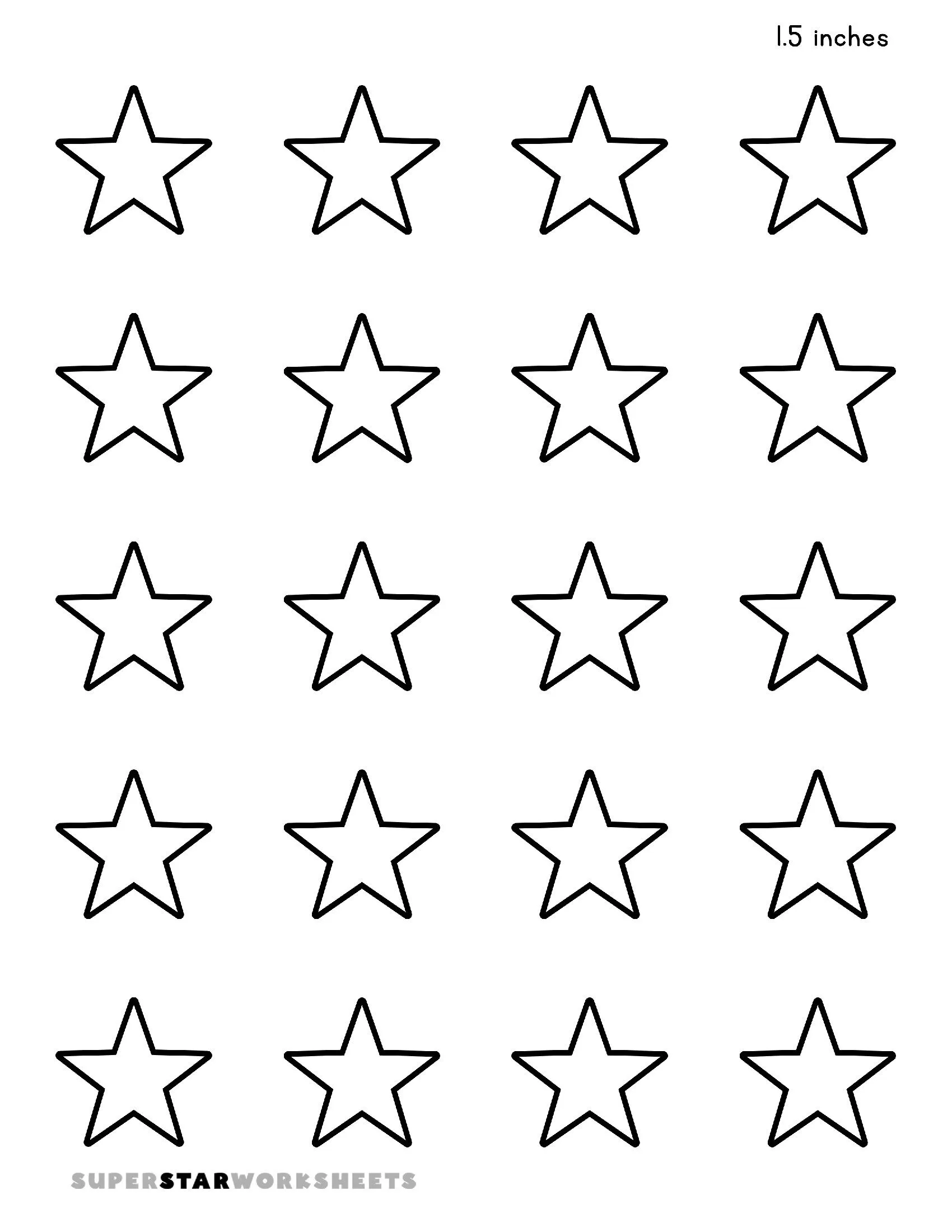 Molde de Estrela para Imprimir em Grade A4