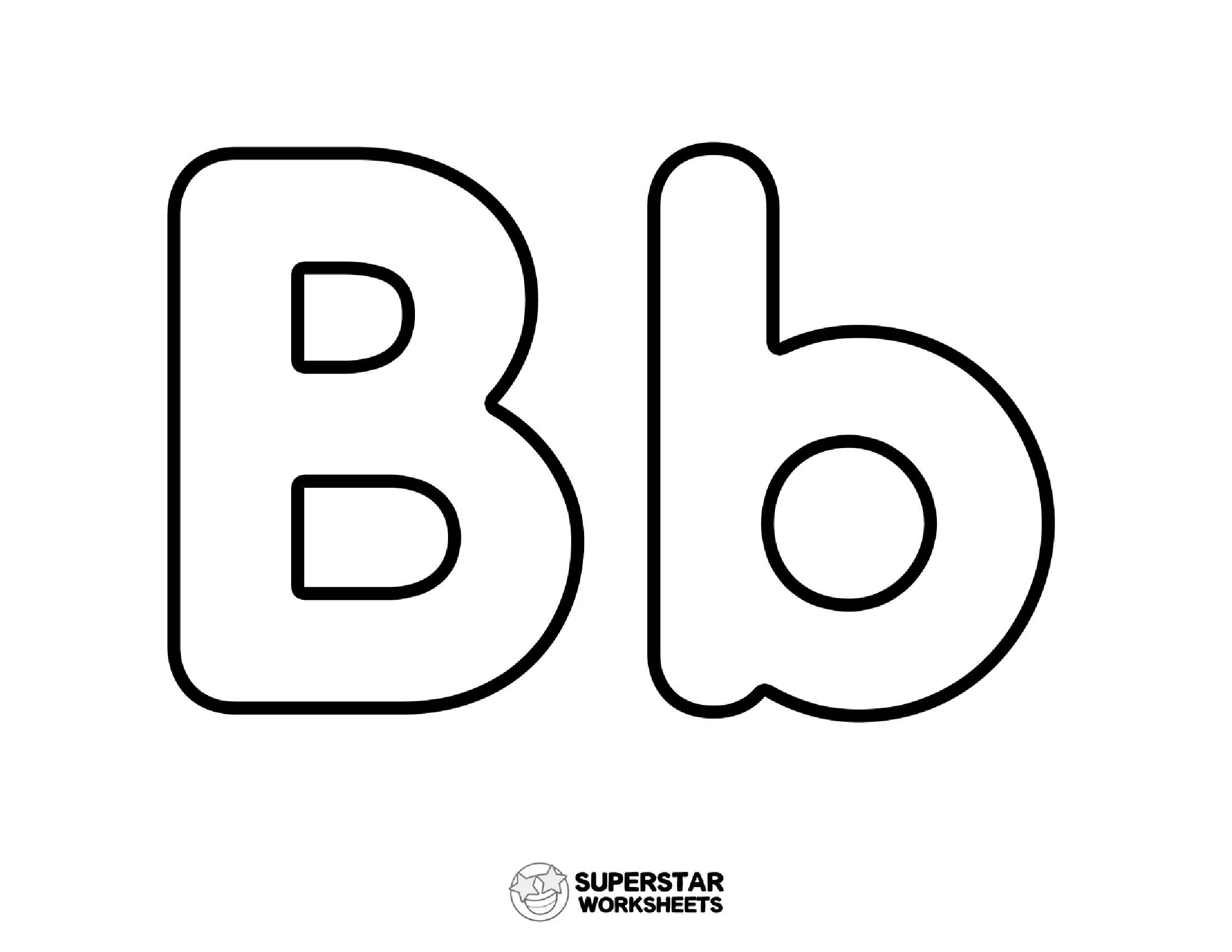 Molde de Letra B e b para imprimir - Atividades educativas