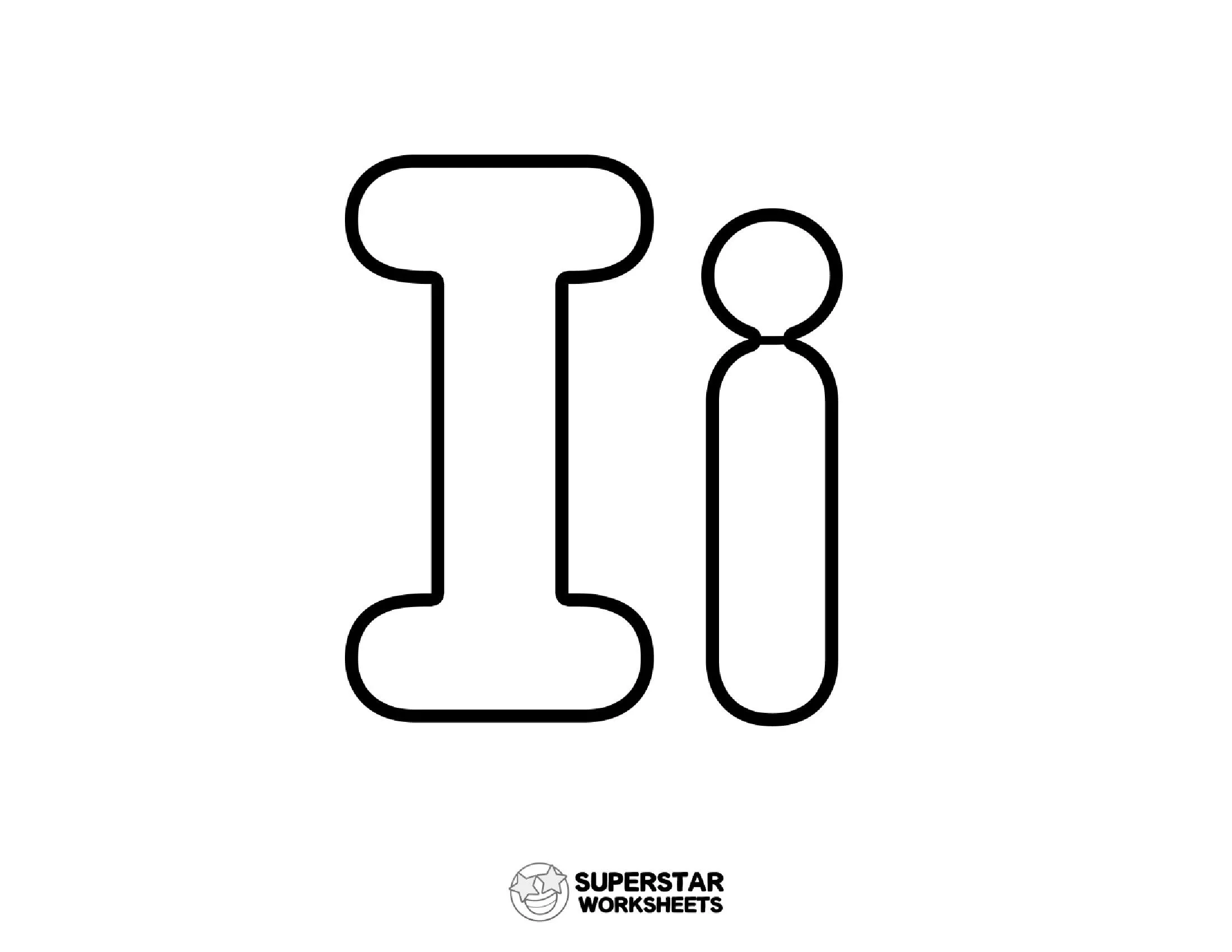 Molde de Letra I e i para Imprimir - Atividades Educativas