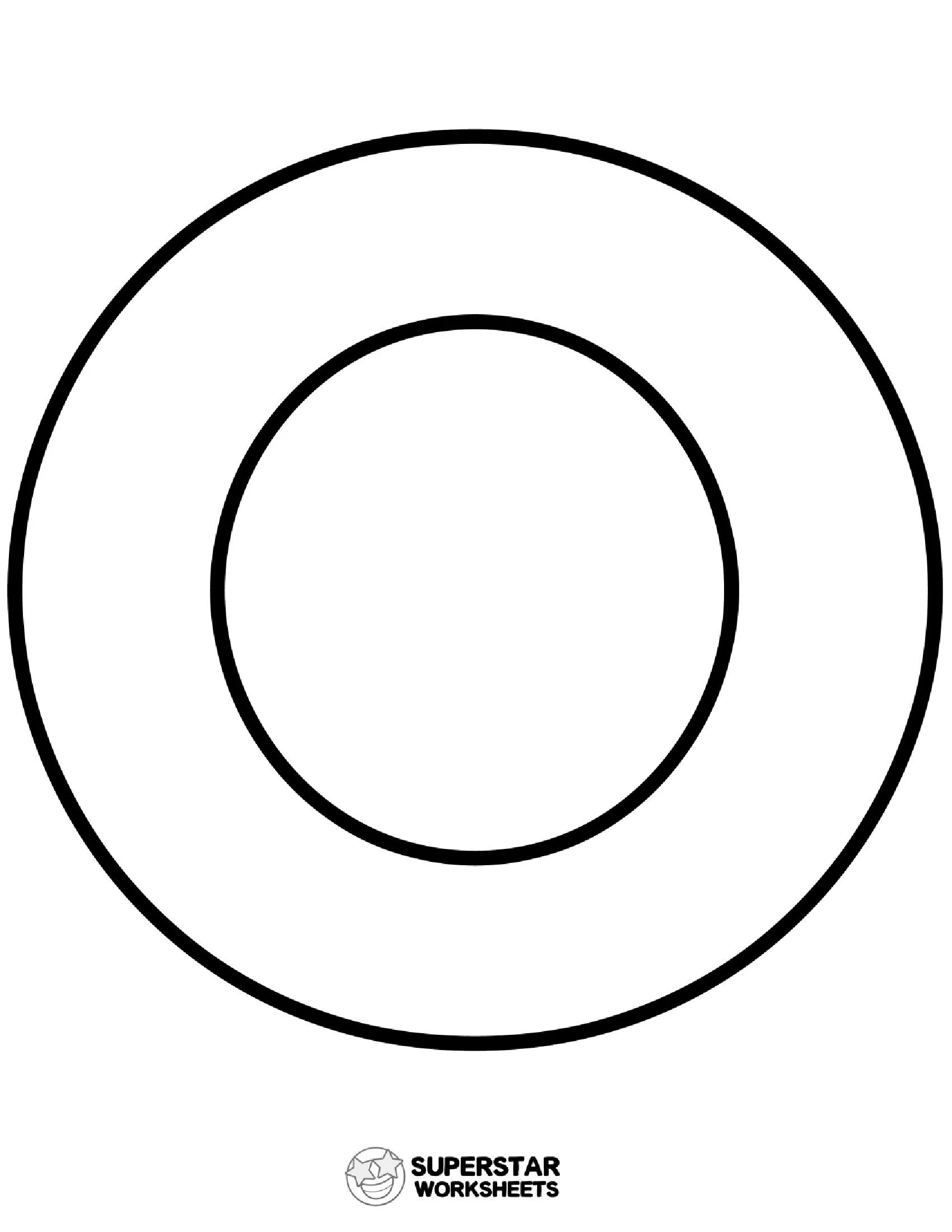 Molde de Letra O Maiúscula para imprimir em atividades educativas