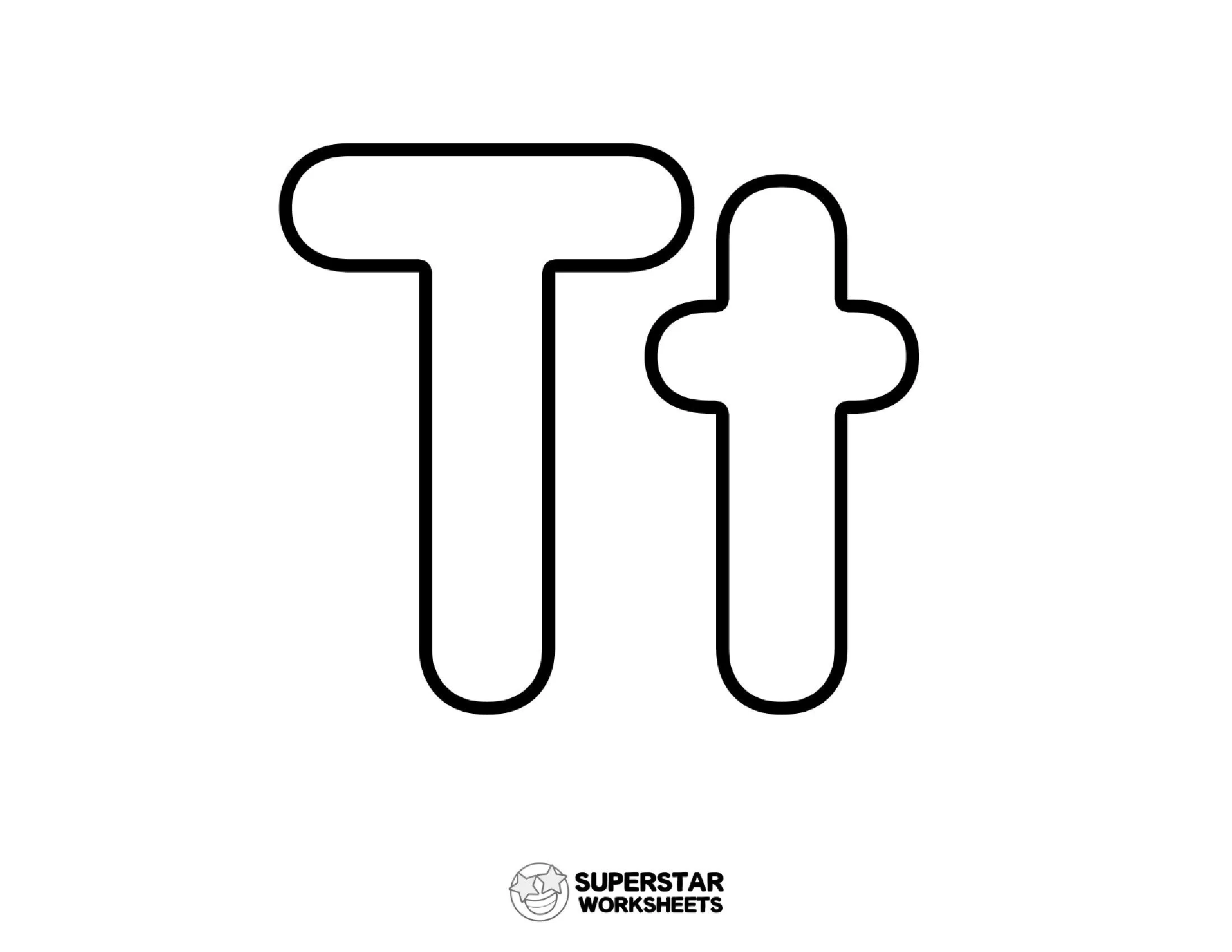 Molde de Letra T e t para imprimir - Atividades de alfabetização