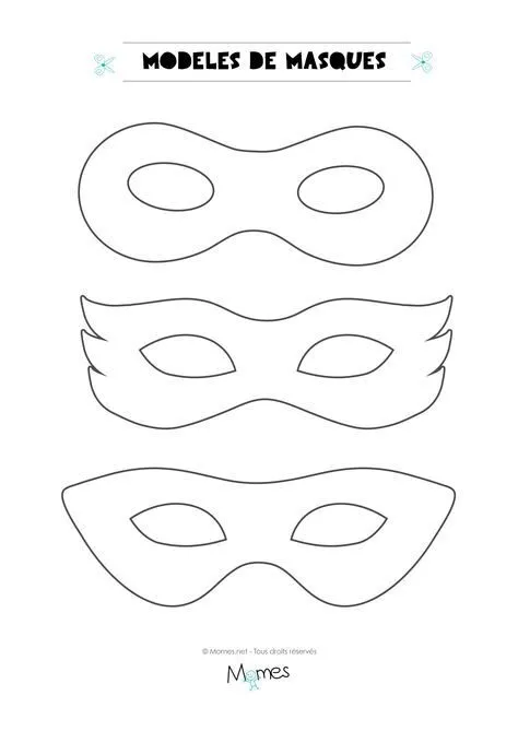 Molde de Máscara de Carnaval para Imprimir Colorido e Criativo