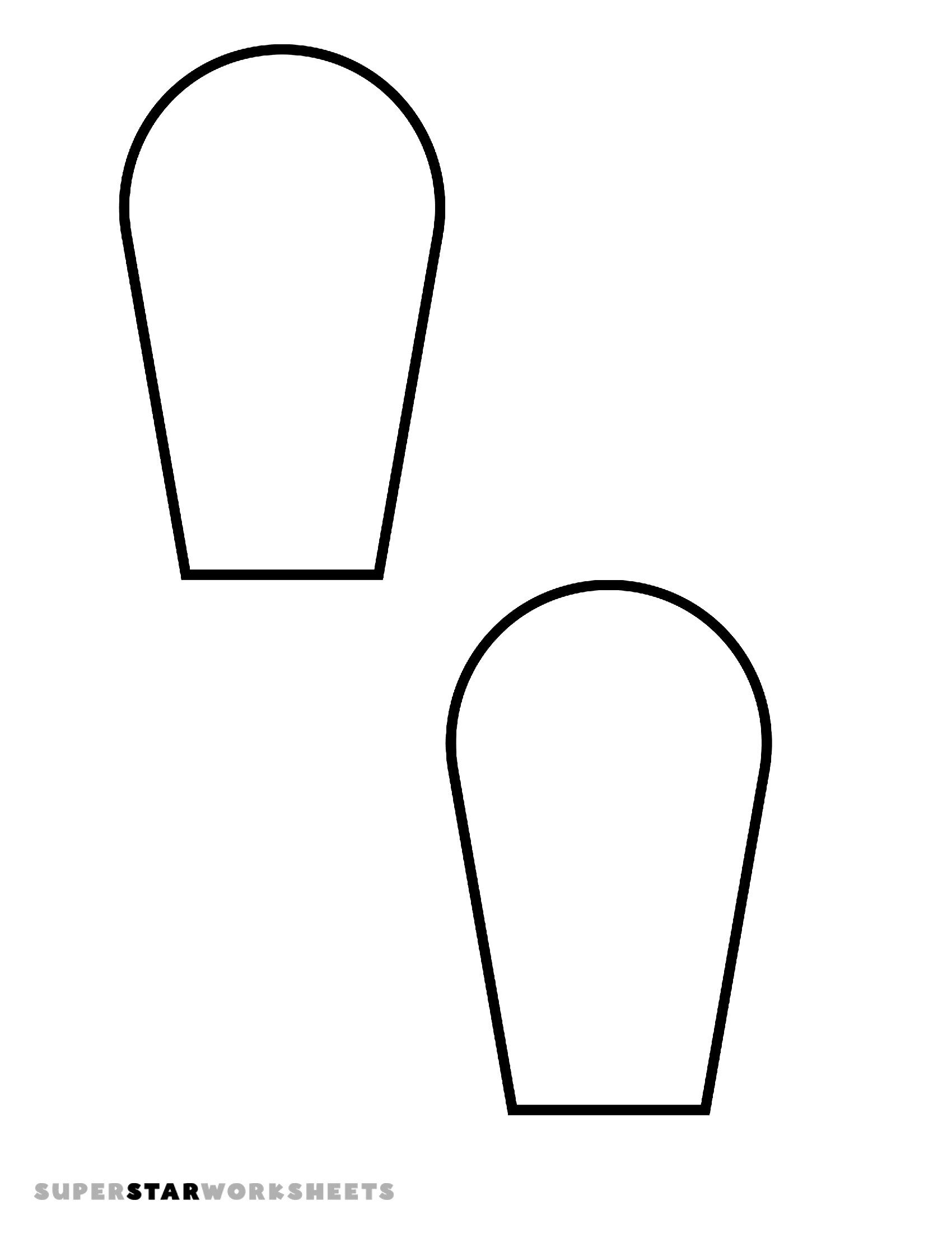 Molde de Pétalas de Flores para Imprimir e Criar Artesanato