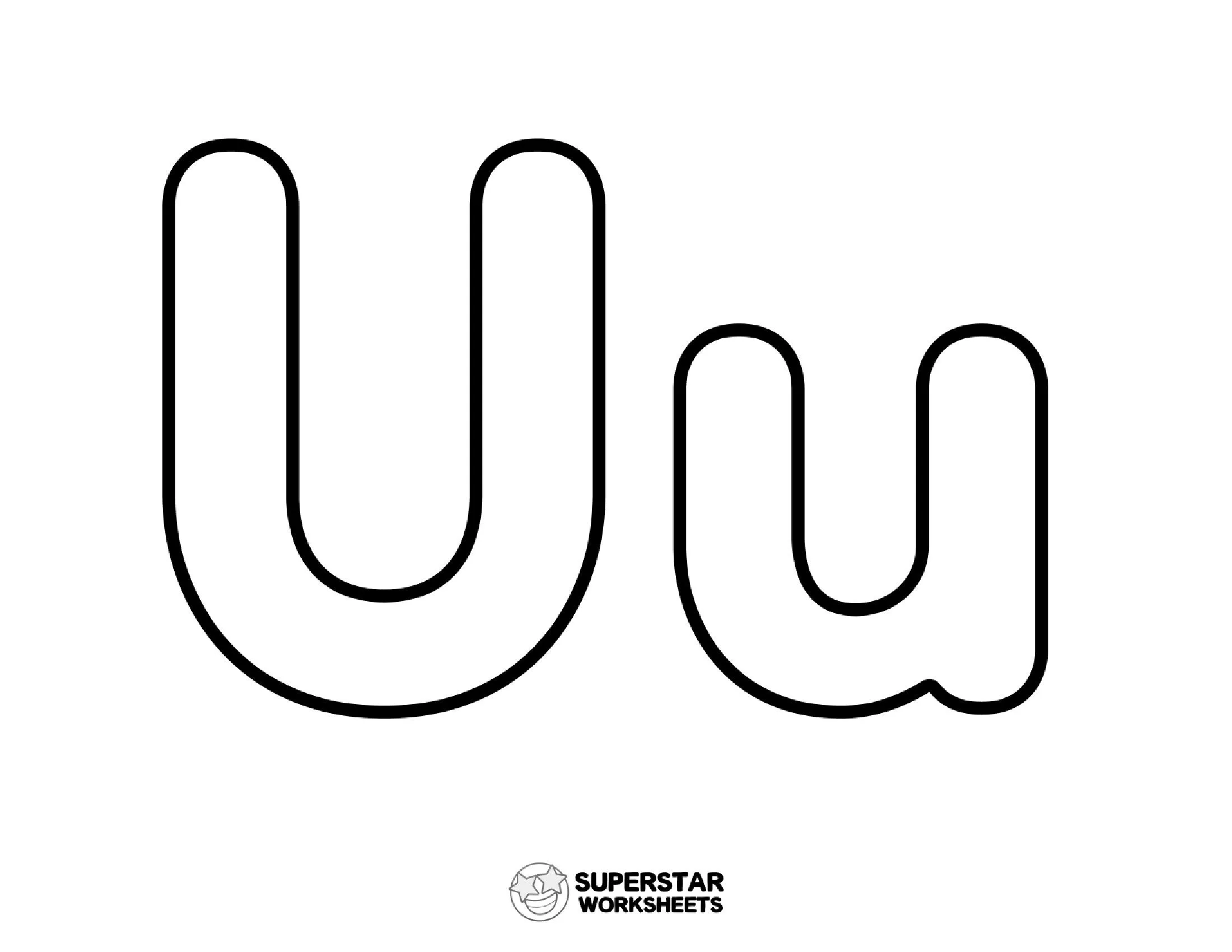 Moldes de Letras U e u para Imprimir e Criar Atividades Educativas