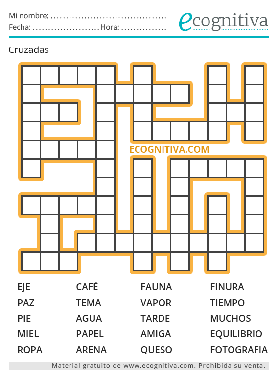 Palavras Cruzadas para Imprimir com Diversão e Aprendizado