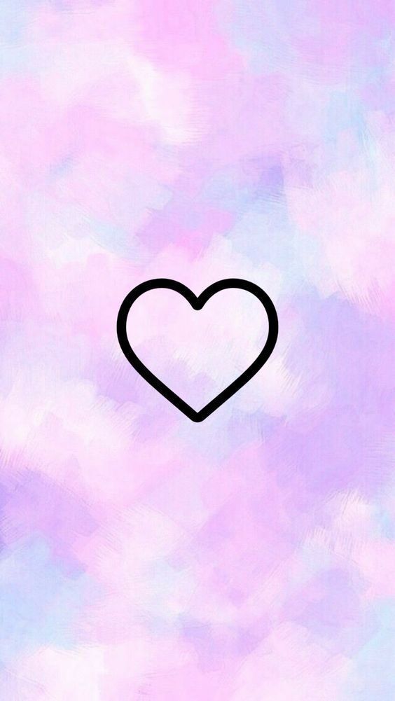 Papel de Parede em Tons Pastel com Coração