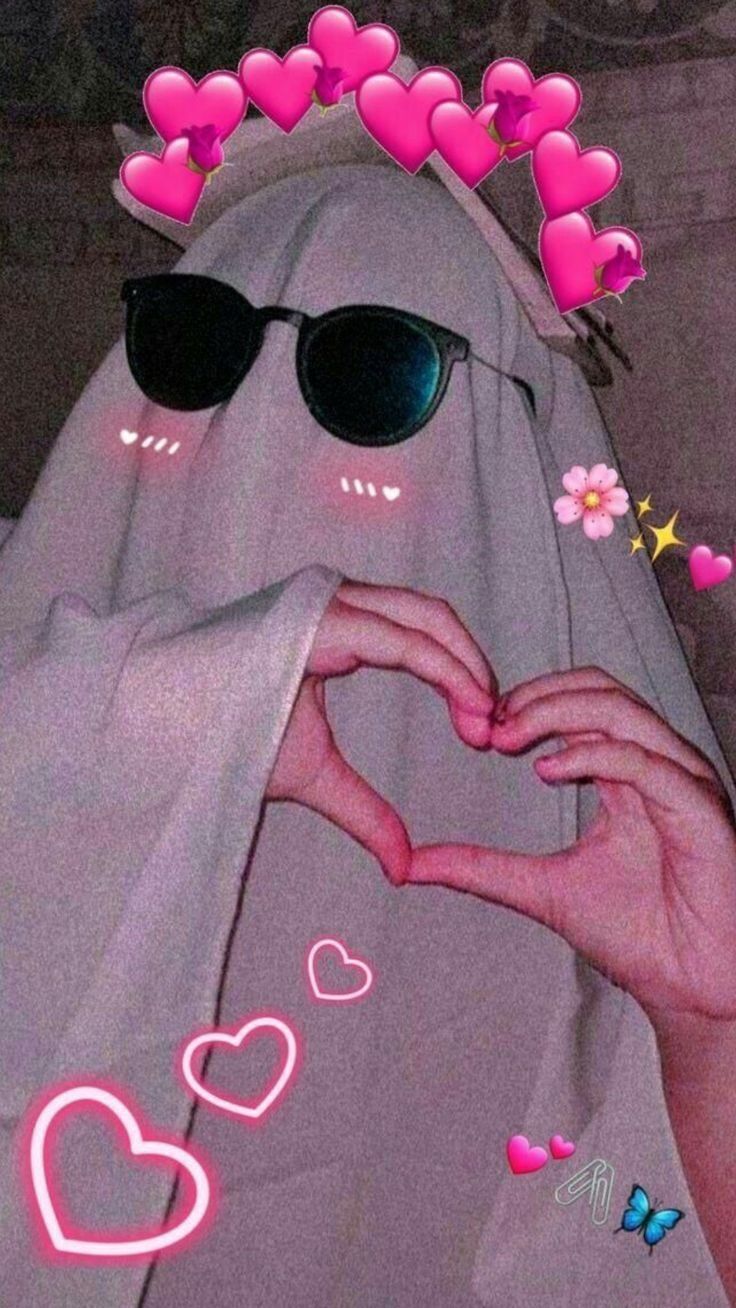 Papel de Parede Feminino com Emojis e Coração