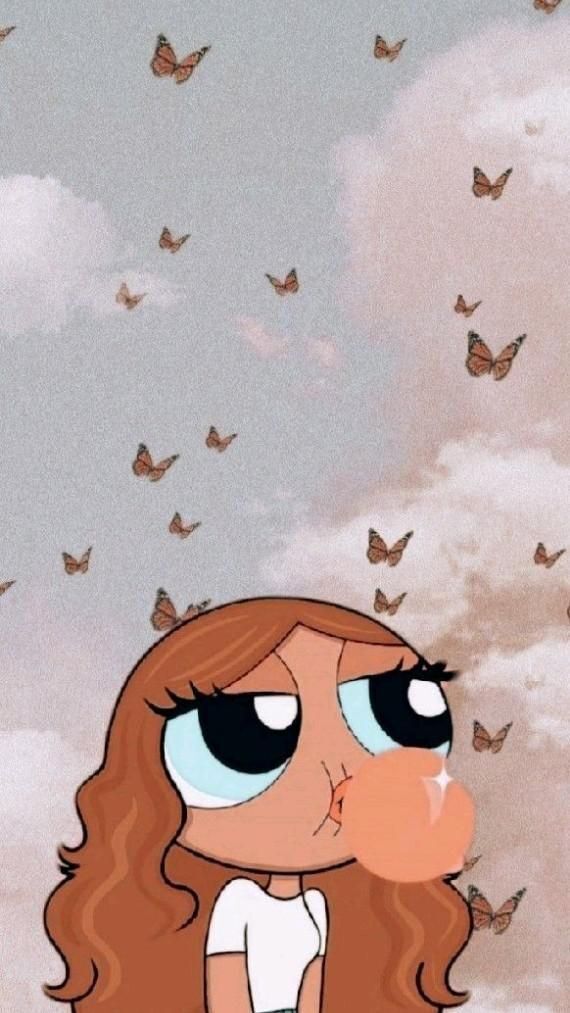 Papel de Parede Feminino com Personagem Desenho