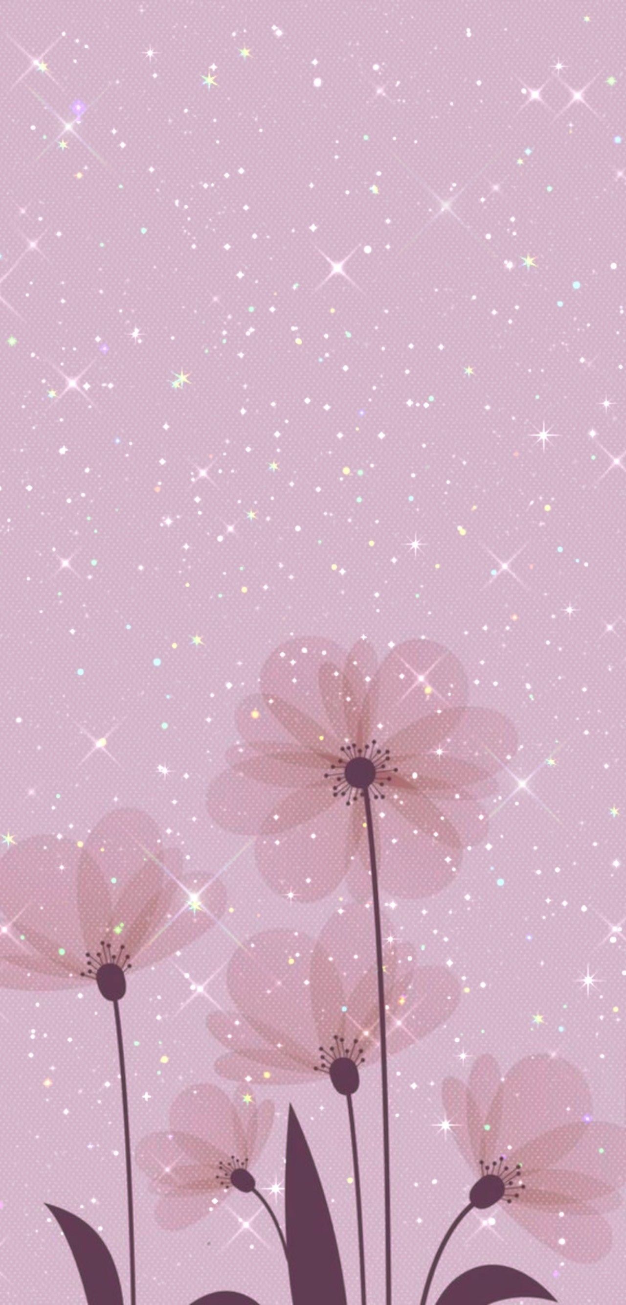 Papel de Parede para Celular Bonito com Estrelas e Flores