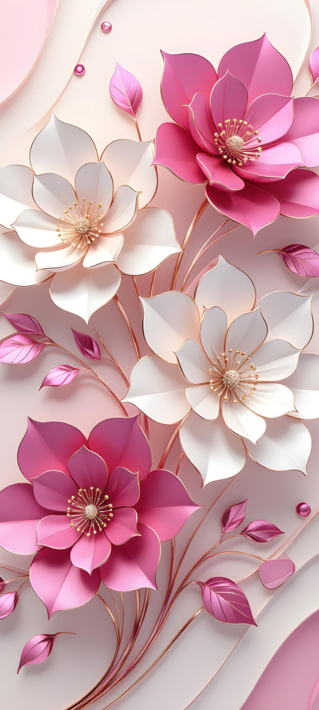 Papel de Parede para Celular Bonito com Flores Elegantes