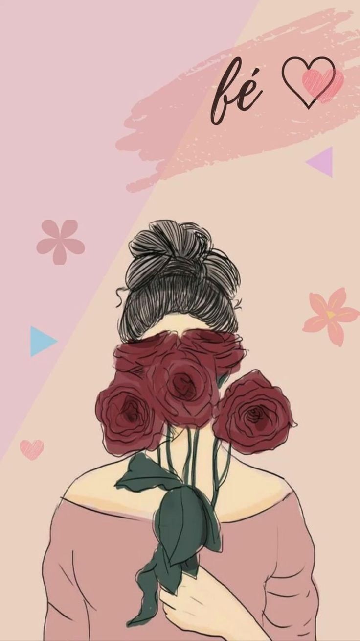 Papel de Parede para Celular com Flores e Amor