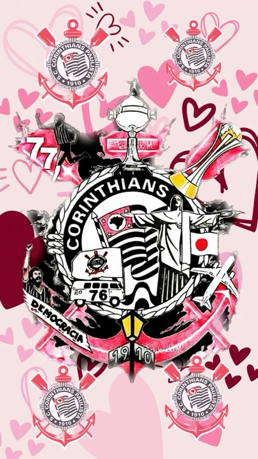 Papel de Parede para Celular Feminino Corintiano