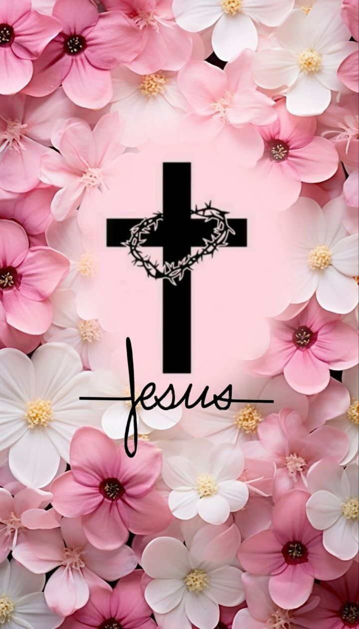 Papel de Parede Religioso com Flores