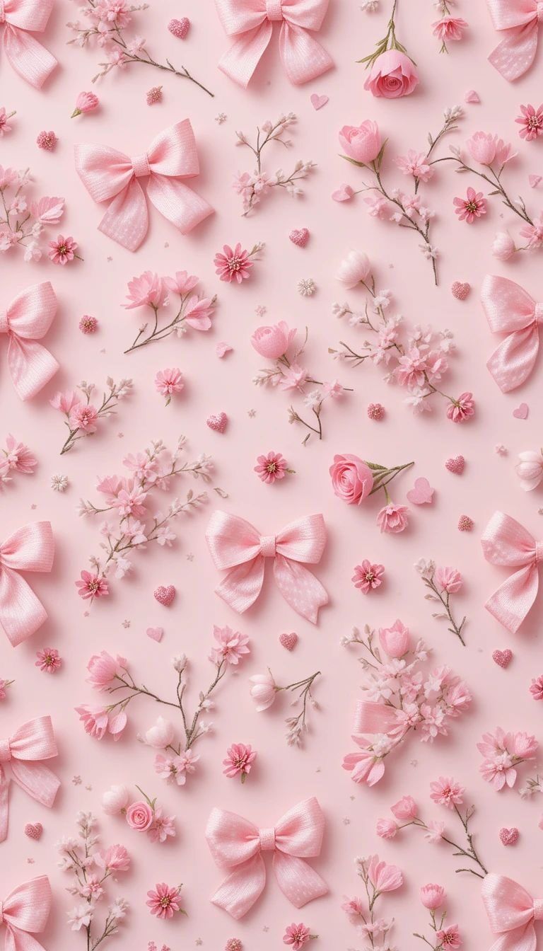 Papel de Parede Romântico e Feminino em Rosa
