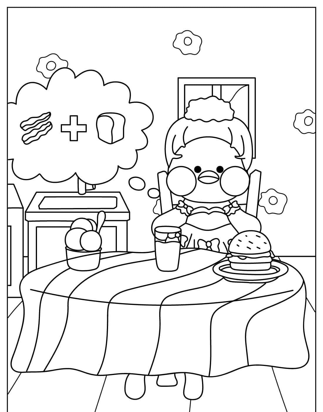 Patinho para Imprimir: Atividade Colorida e Divertida