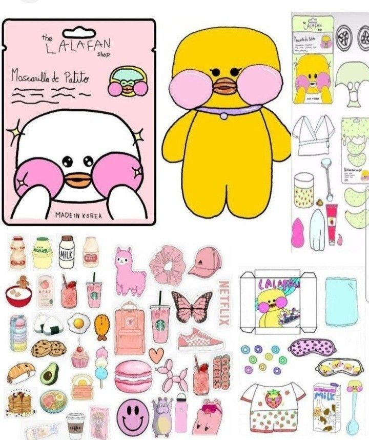 Pato de Papel Colorido para Imprimir e Montar