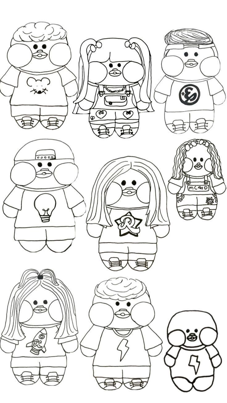 Pato de Papel para Imprimir e Colorir com Estilo