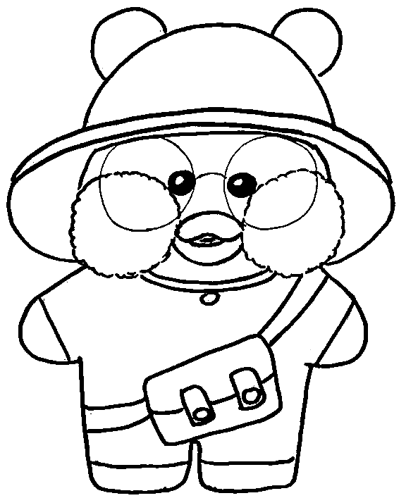 Pato de Papel para Imprimir e Colorir com Estilo