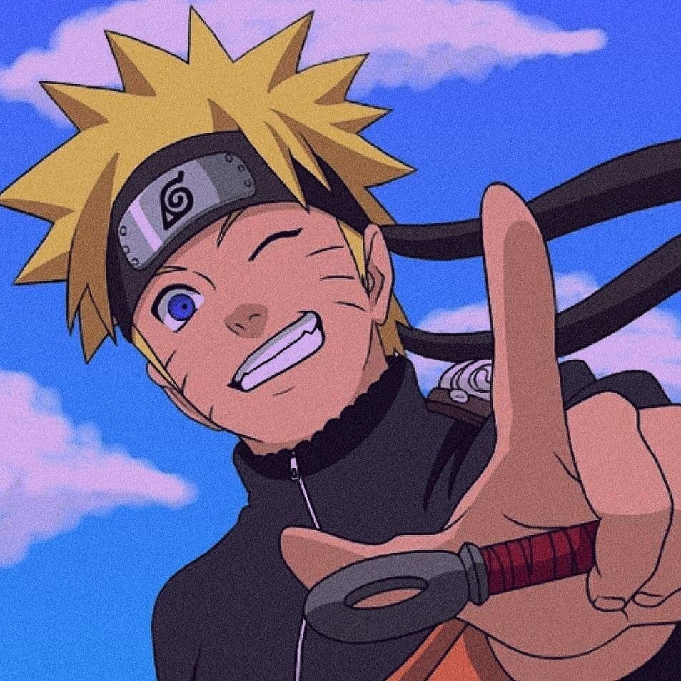 Personagem de Anime Sorridente para Perfil