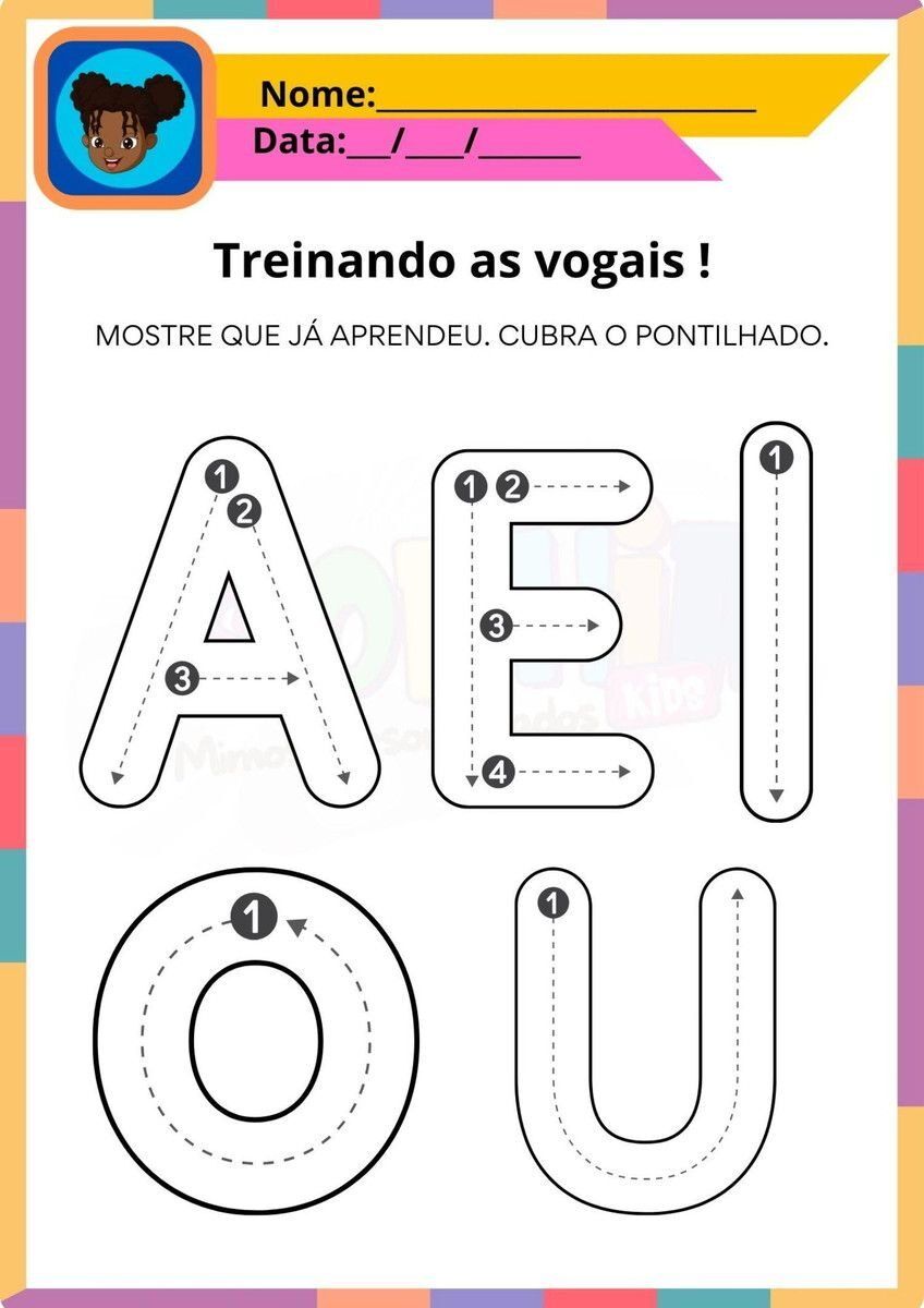 Pratique as Vogais em Português: Atividades Educativas para Imprimir