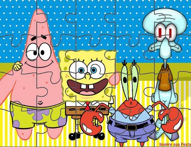 Quebra-cabeça para imprimir com personagens de desenho animado