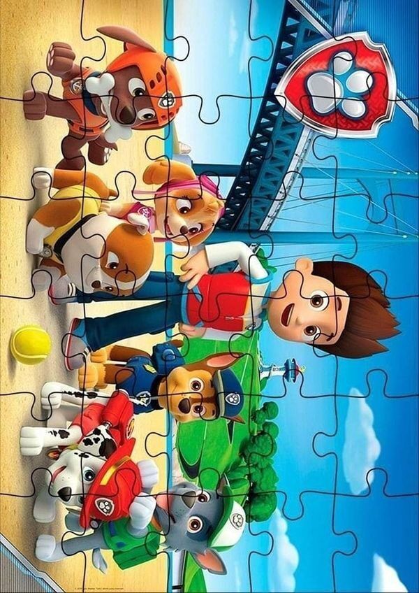 Quebra Cabeça para imprimir com personagens divertidos