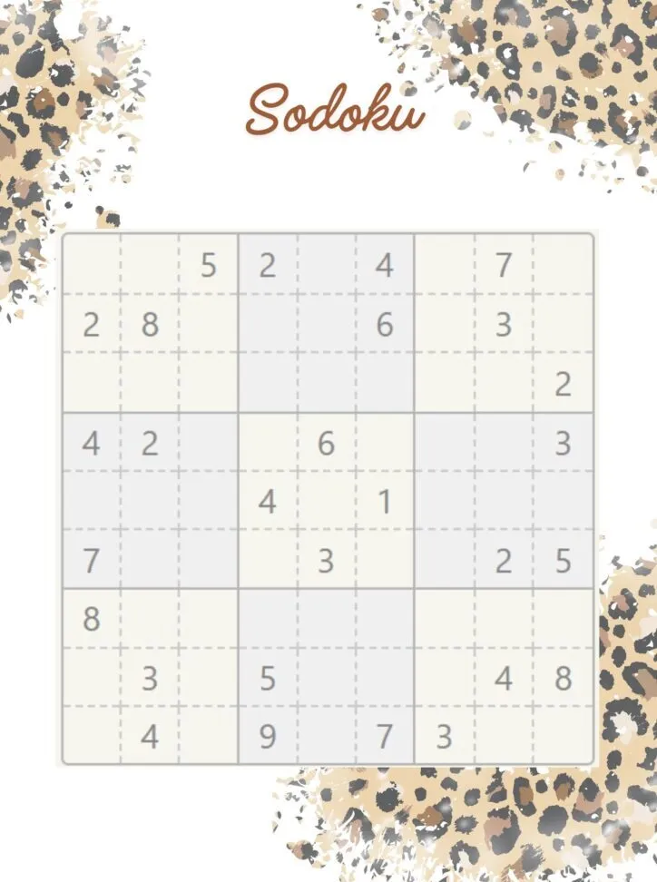 Quebra-cabeça Sodoku para Imprimir e se Divertir