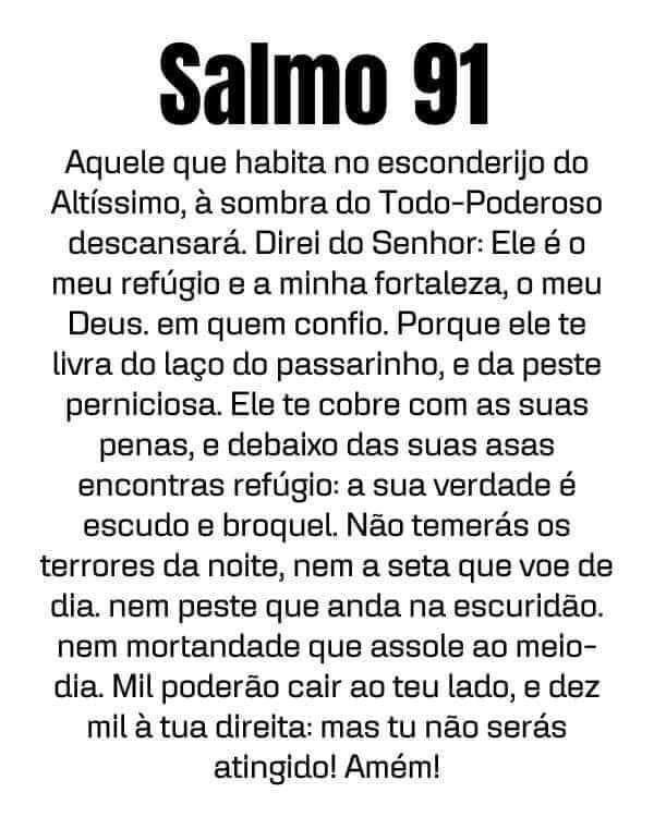 Salmo 91 para imprimir com proteção divina