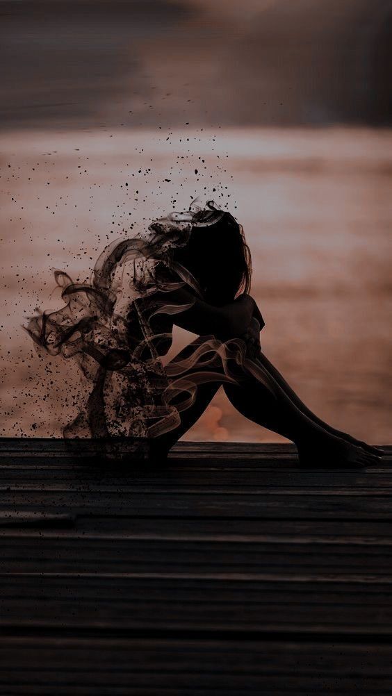 Silhueta Triste para Perfil em Redes Sociais