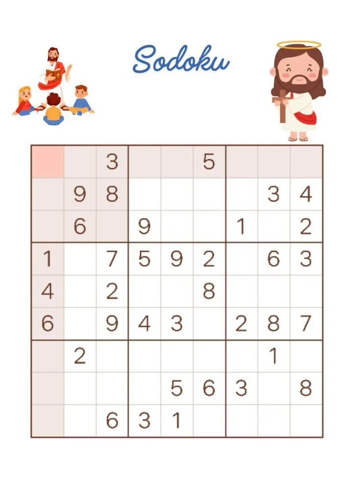 Sodoku para imprimir: desafios divertidos para crianças