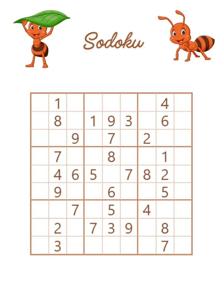 Sodoku para imprimir e se divertir com desafios