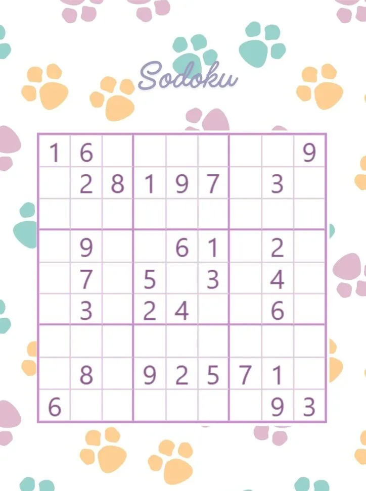 Sudoku para imprimir com desafios coloridos e divertidos