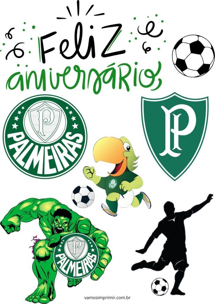 Topo de Bolo Palmeiras para Imprimir em Festas