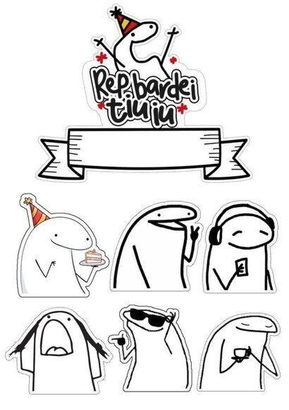 Topo de Bolo para Imprimir com Personagens Divertidos