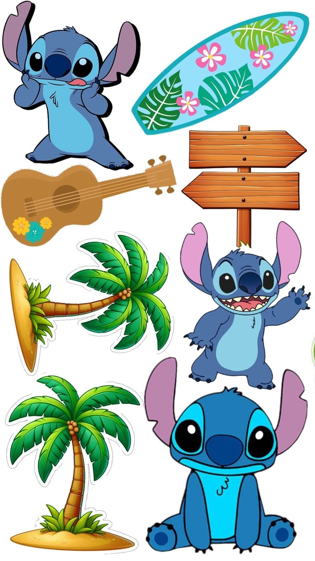 Topo de Bolo Stitch para imprimir com Ilustrações Temáticas