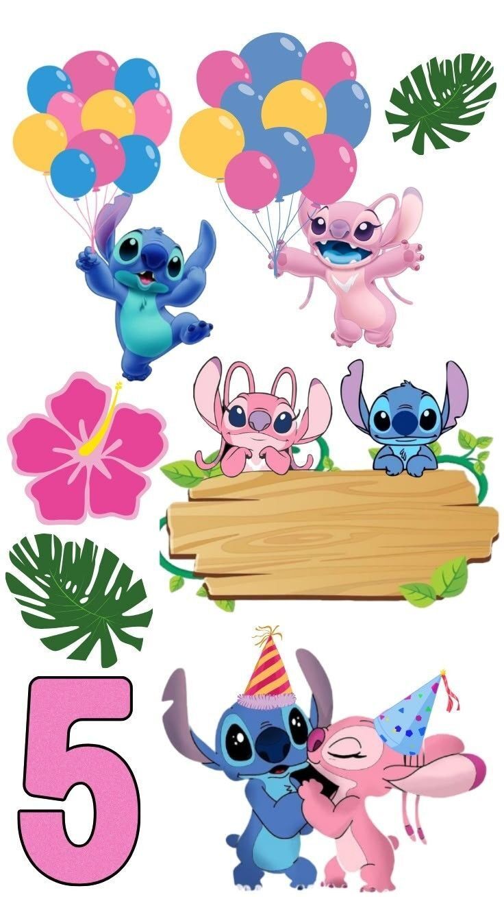 Topo de Bolo Stitch para imprimir e decorar festas